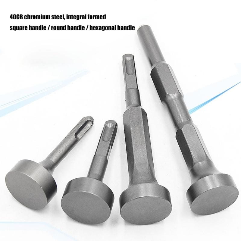 Professional Hammering Drill Bit Hexagonal Handle Compatible For Hammering Bolts For Local Flatness Round Handle