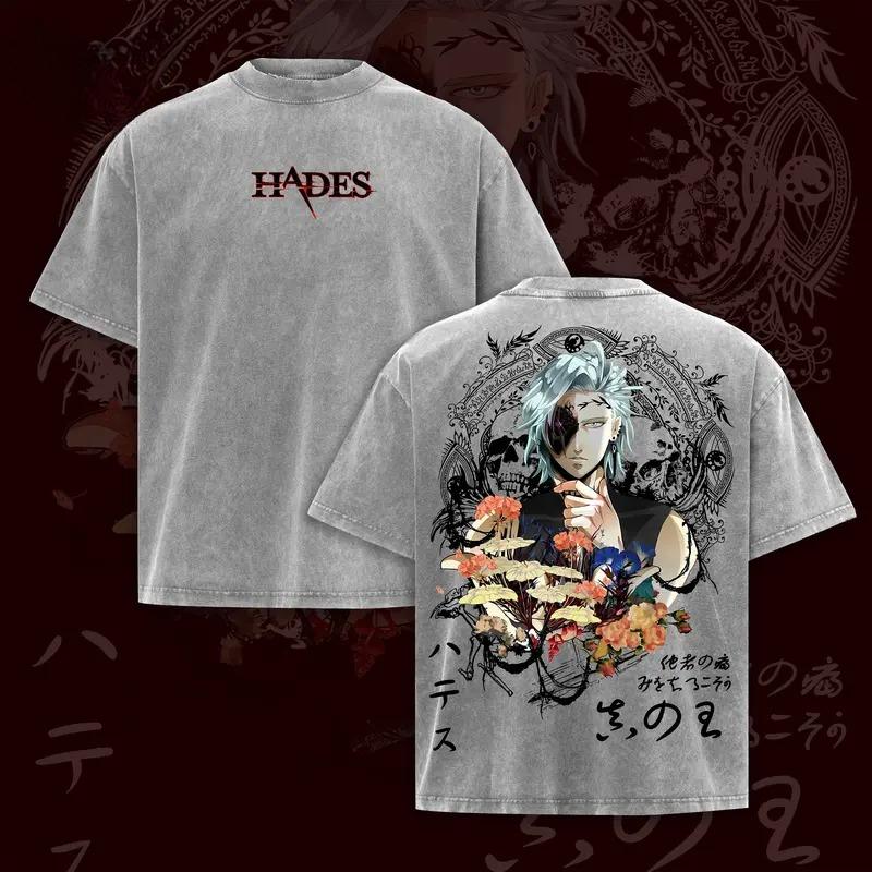 

Anime Record Of Ragnarok Buddha Printed Tee Men Women Washed Cotton T-shirts Short Sleeve Vintage T Shirt Harajuku Male Tshirt XXL