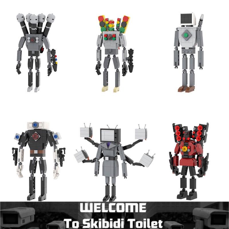 Moc Skibidi Toilet Vs. Speaker Tv Building Blocks Plastic Diy Toy Set Pieces)