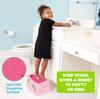 Disney Princess Essential Potty Training Set Soft Baby Step Stool "Loving Life" 2-Piece - Cushion, Training, Safe, Easy-to-Clean