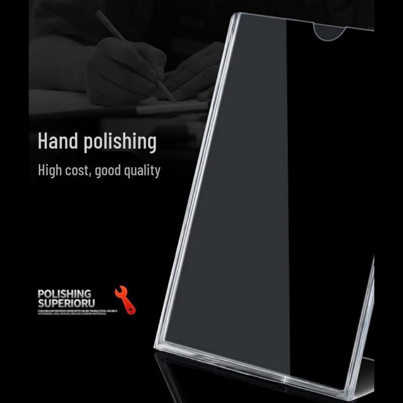 RYZH L-Shaped Desktop Acrylic Sign Holder