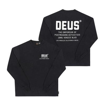 DeuS Ex Machina JoneS Camiseta de Manga Larga para Hombre Dmp251984 Blk