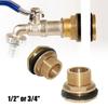 Heavy-Duty Click-Lock Brass Tap Connector - Perfect for Water Butts, Rain Barrels & Water Storage Tanks, Essential Watering Equi