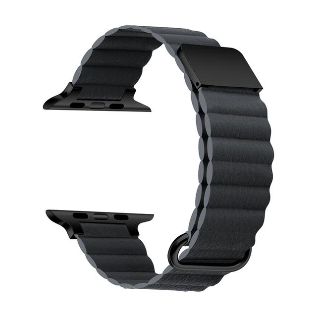 Geeignet für Apple Watch 8 Armband Apple Watch se/ultra/7. Generation iwatch6 Lederarmband magnetische Anziehungskraft Kreativität