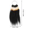 Real Human Hair Color Strands 3 Sets For Colorists Ideal For Hair Salon Use Rectangular Black Hair Dye Practice Accessories
