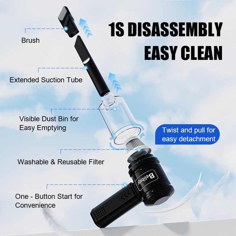 New Car Wireless Vacuum Cleaner 120W Powerful Portable Handheld For Home & Auto Lightweight Cordless Rechargeable 2025