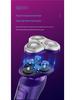 5-in-1 Men's Electric Rotary Shaver & Beard Trimmer - USB Rechargeable, 3 Blade Heads, Full Body Washable
