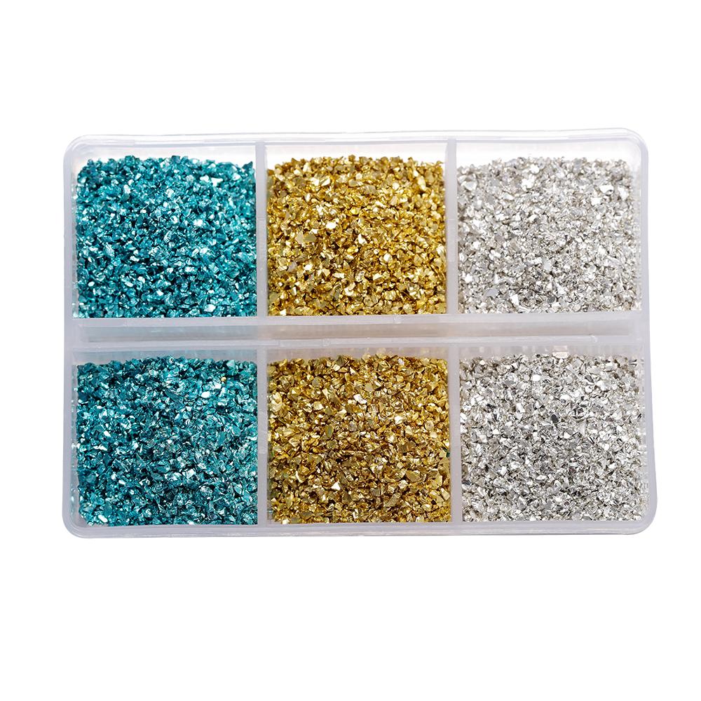 30g/Box Crushed Glass Stones Resin Filling Irregular Broken Stone for DIY Epoxy Resin Mold Crafts Nail Art Decoration Material