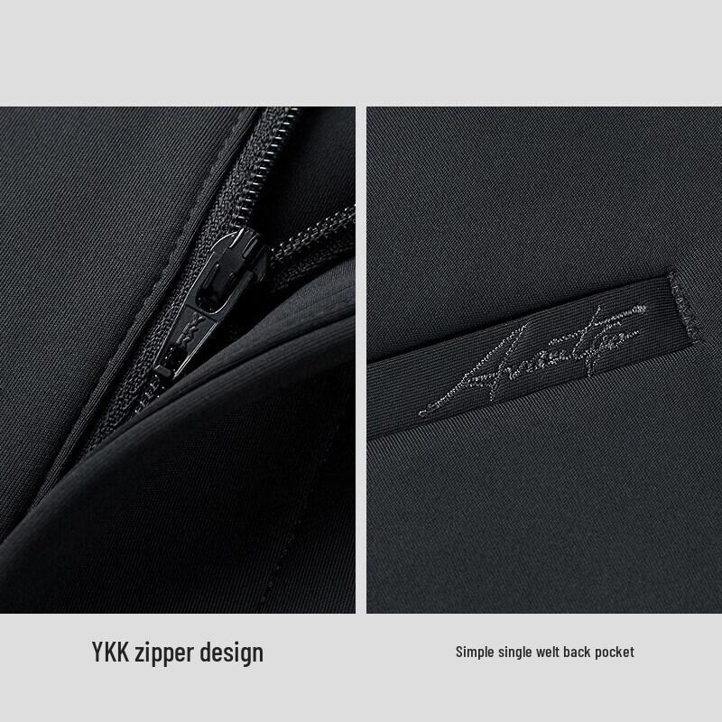 HLA Men's Slim Fit Light Business Casual Pants