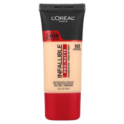 L'Oréal, Infallible, Pro Matte Foundation, 103 Natural Buff, 30ml(1 Fl Oz)