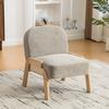 Scandinavian Fabric Lounge Chair – Soft Chenille Fabric and Sturdy Wood Frame, Ideal for Living Room & Bedroom, Gray