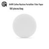 Round Pour-Over Coffee Filter Paper for Italian Machine Handle