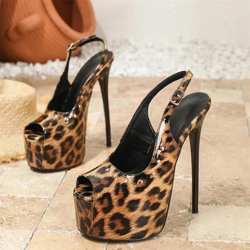Eilyken Leopard Print Platform High Heels