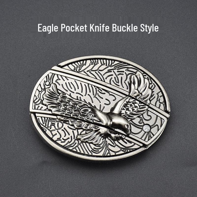 Men's Casual Punk Alloy Knife Buckle Belt