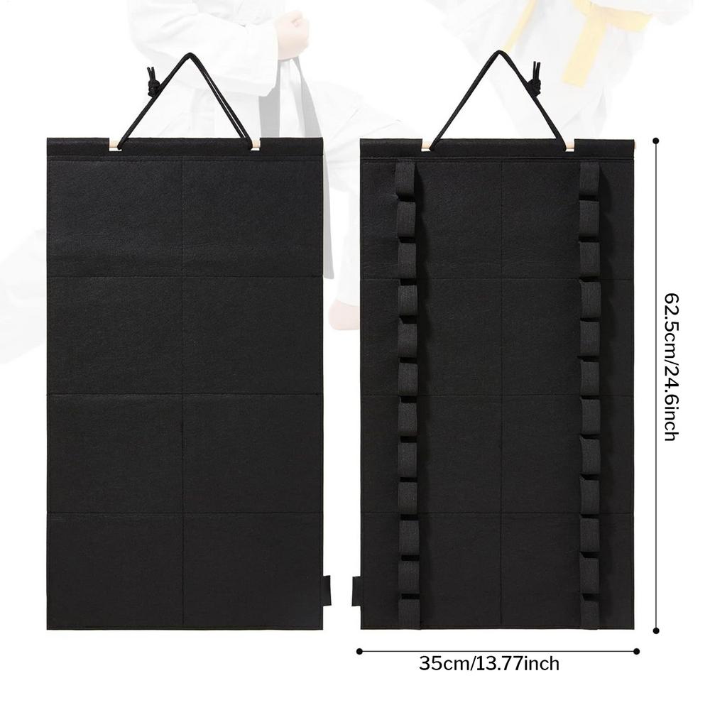 Wand-Kampfsport-Gürtel-Ausstellungsständer Filz-Wand-Organizer-Halter zum Aufhängen von Ringergürteln Taekwondo-Gürtel-Ausstellungsständer-Regal