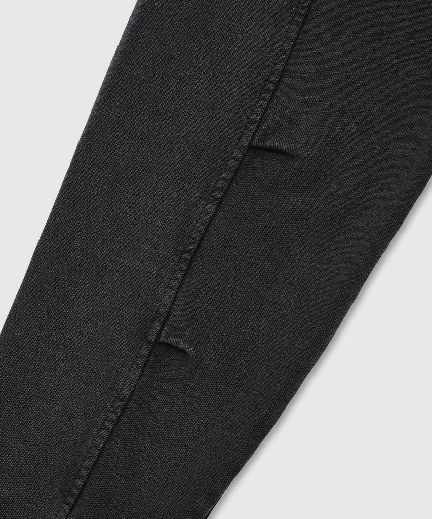 Lemain Second Vintage Pigment 2-Way Oversized Zip-Up Hoodie [Charcoal]