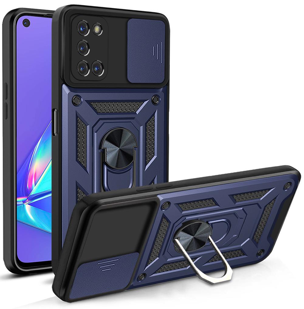Per Custodia OPPO A54 5G Copertura OPPO A74 5G OPPO A74 5G A54 5G Supporto ad Anello Magnetico Custodia Corazzata per Telefono Protezione Scorrevole per Fotocamera Cover Posteriore