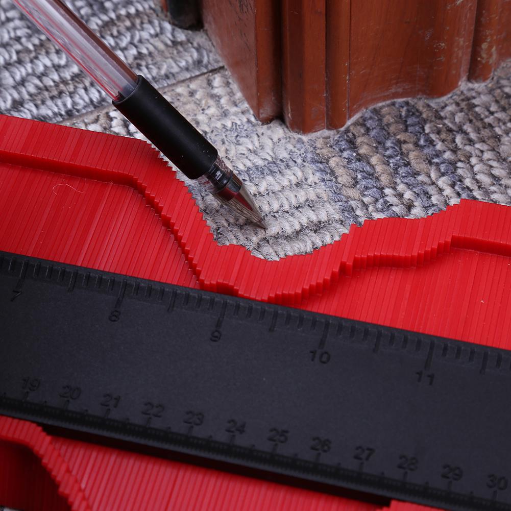 Multi-functional Woodworking Measuring Tool Smooth Appearance Superb Craftsmanship Contour Gauge Profile Gauge Ruler