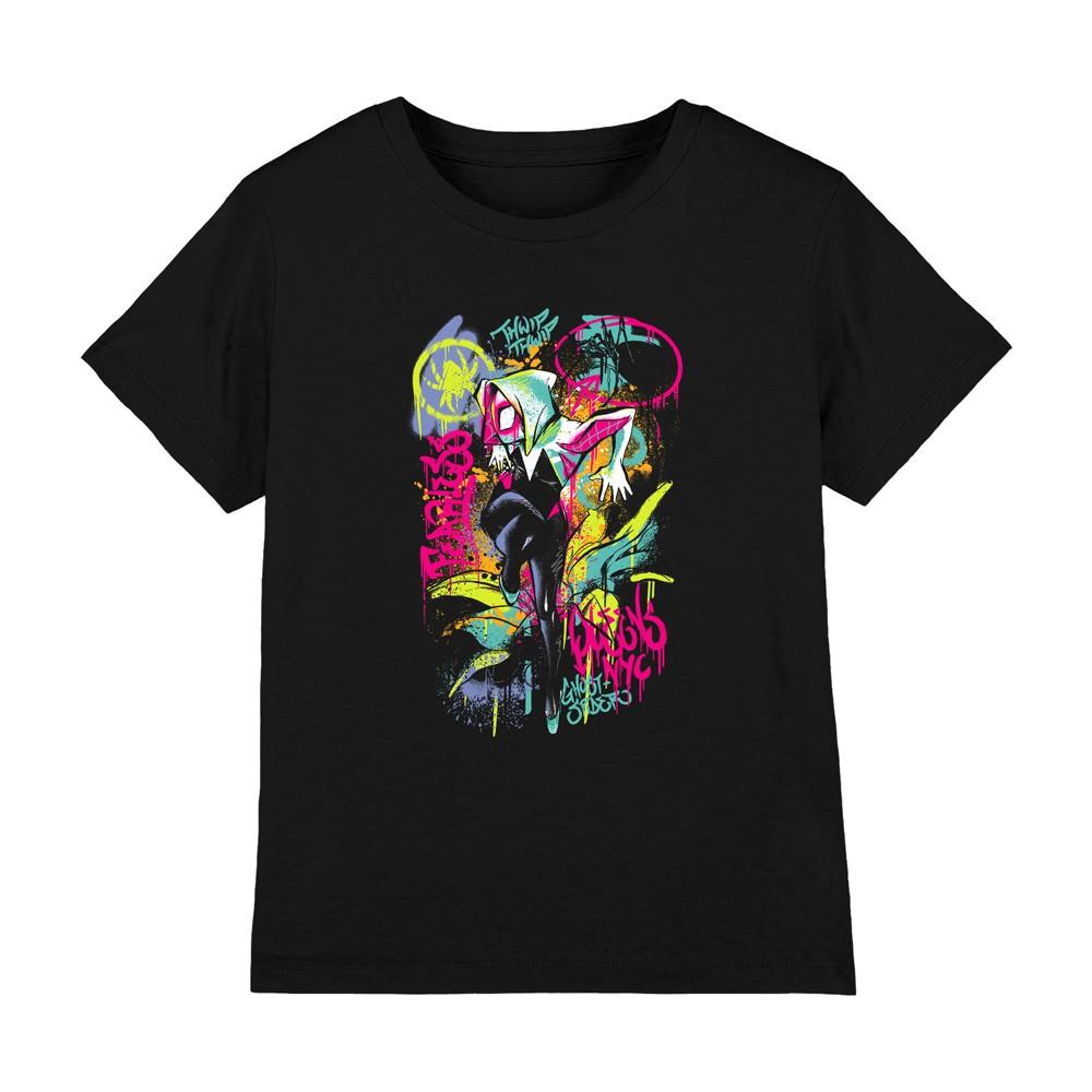 Ghost Spider Wall Art Girls T-Shirt 7-13 Years Black