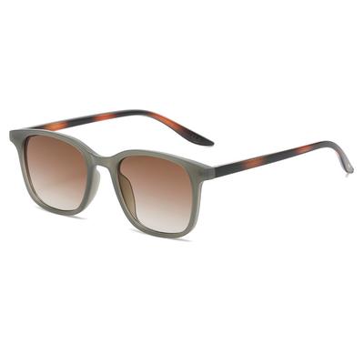 Fashion Vintage Square Sunglasses Women For Men Luxury Brand Designer Sun Glasses For Female Small Thin Frame Punk Tea Shades