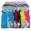 Chaleco de Mujer Color Caramelo Cálido Otoño Invierno con Capucha Cintura con Cordón Chaqueta para Uso Diario