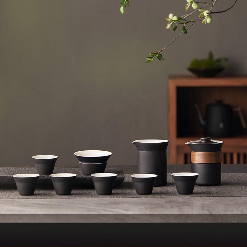 Черный керамический чайный набор Mingzhan MZ8011