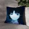 Lain Iwakura S-Serial Experiments Pillow Case For Sofa Decor Car Office Room Printing Cushion Cover Decorations and Protector