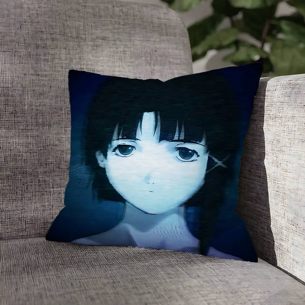Lain Iwakura S-Serial Experiments Pillow Case For Sofa Decor Car Office Room Printing Cushion Cover Decorations and Protector