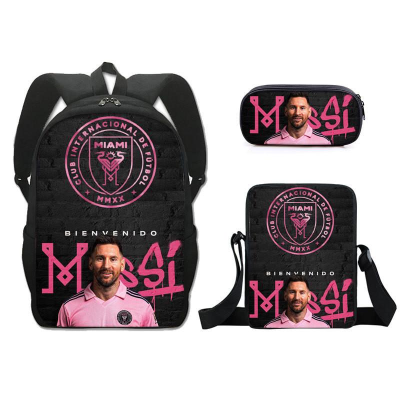 

Pattern Messifootballer Lionel Three Piece Set Backpack Shoulder Bag Pencil Case 08