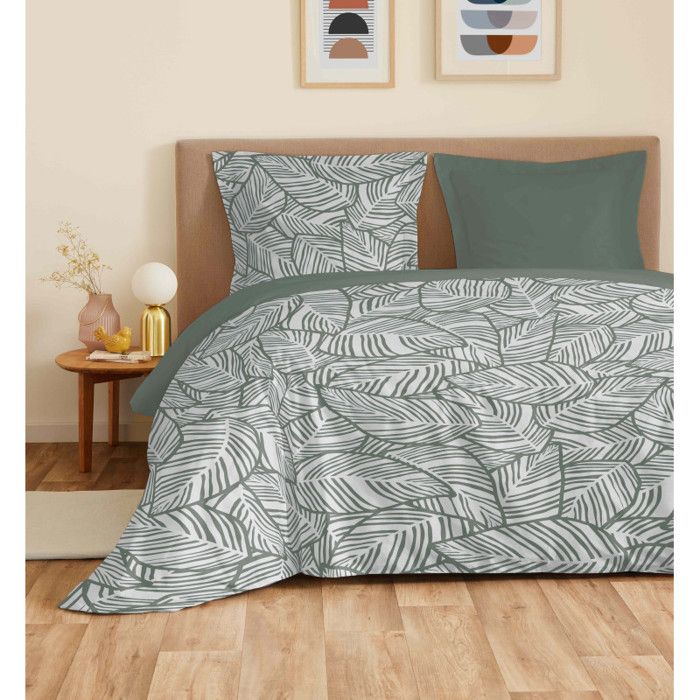 Parure de draps 4 pièces "Vanessa" pour lit 160 x 200 cm "Grande largeur" Fira Romarin