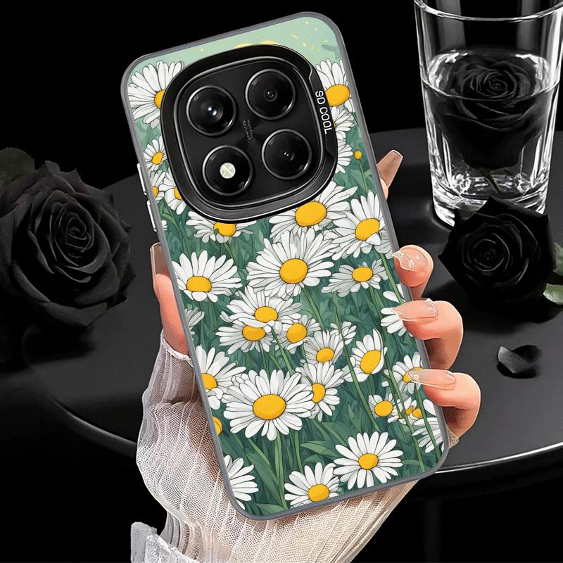 Daisy Flowers Aesthetics Soft Phone Case for Xiaomi Redmi Note 13 14 15 Pro Plus 12S 12 11S 11 11T 10S 10 Shockproof Cover Back