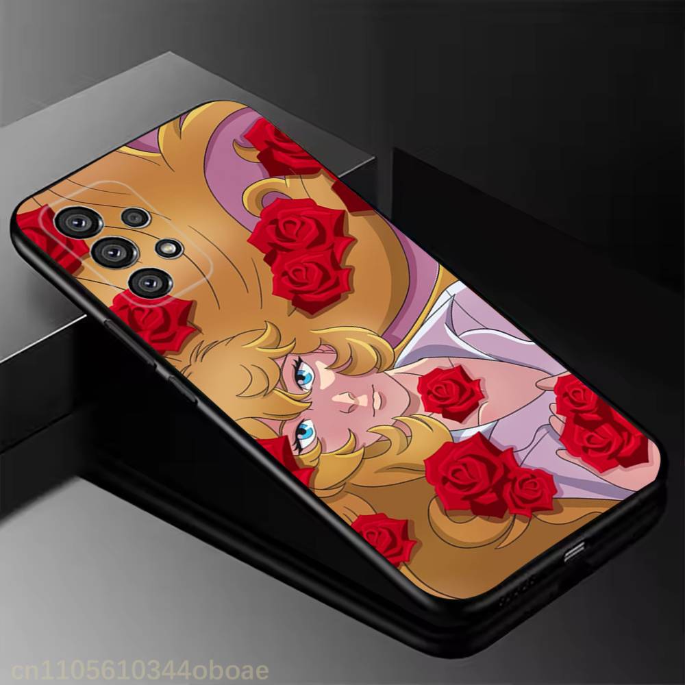 Rose of V-Versailles Lady Oscar Phone Case for Samsung Galaxy A20,21s,22,31,32,52,71,80,A91,5G Colorful Cover Smartphone Pretty