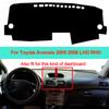 Car Inner Dashboard Cover Dash Mat Carpet Cushion Sun Shade Dash Board Pad For Toyota Avensis 2005 2006 LHD RHD Car Styling