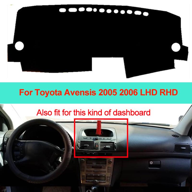 Car Inner Dashboard Cover Dash Mat Carpet Cushion Sun Shade Dash Board Pad For Toyota Avensis 2005 2006 LHD RHD Car Styling