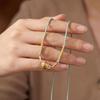 Dopamine Twist Valentine'S Day Gift Irregular Necklace Furnace Vacuum Plating 18K Gold Warranty