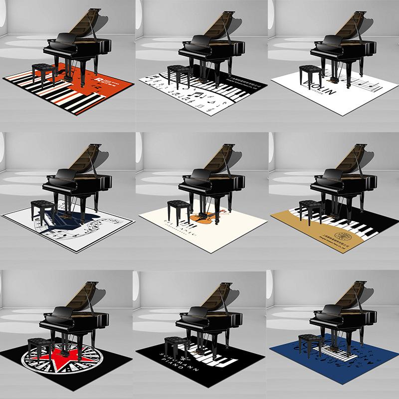 Square Piano Carpet Giveaway Floor Mat Musical Instrument Promotional Item Qin Shop Gift Company Quick Manufacturing