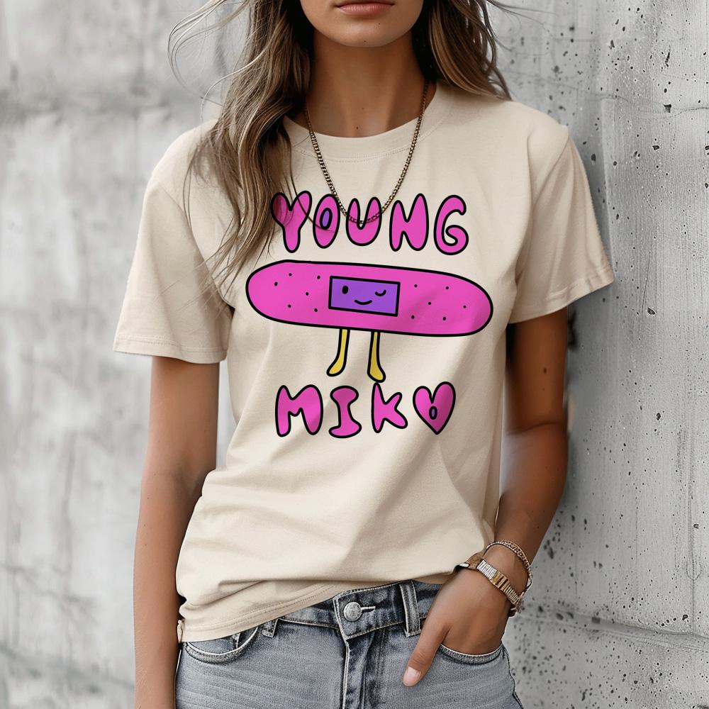 Young Miko Tee Women Summer Designer Manga T Shirt Female Harajuku Clothing