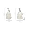 Light luxury cactus ceramic hand soap dispenser bottle for home and hotel bathroom suitable for shampoo and shower gel bottles