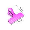 Nordic Style Electroplated Metal Clip - 77mm Glossy Color Sealing Clip