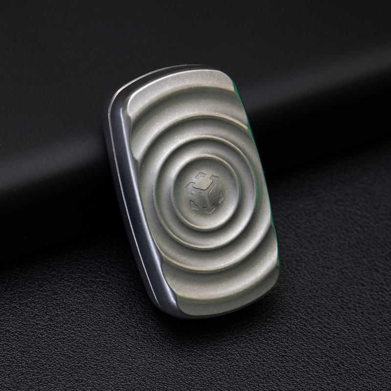 

Stainless Steel Mechanical Slider Fidgeting Magnetic Push Card Edc Workspace Table Tactile Stress Relief Toy High-Quality Anti Anxiety