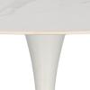 Skinny Premium Stone ROUND TABLE WHITE MARBLE