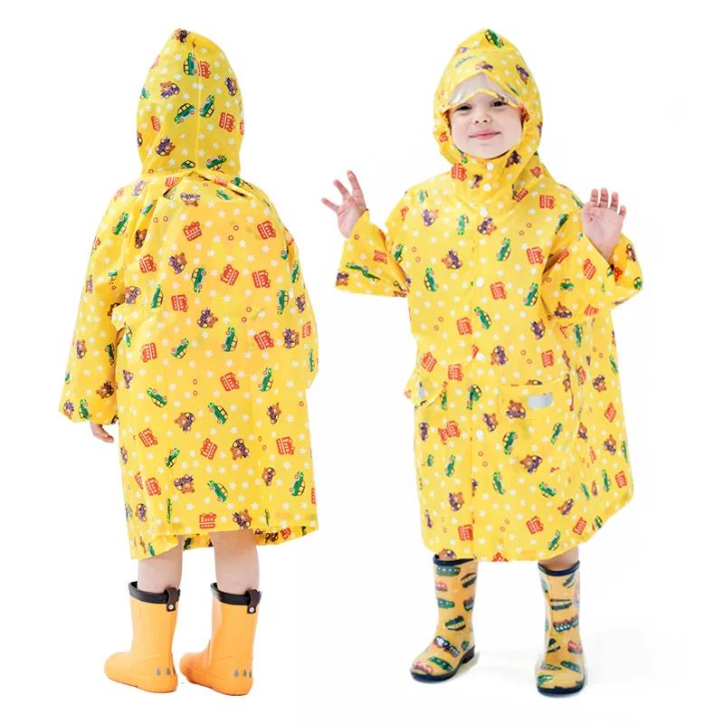 Japanese Style Lightweight Quick-Drying Breathable Kids Raincoat Rainproof Kindergarten Boys and Girls Waterproof Poncho Primary School Student