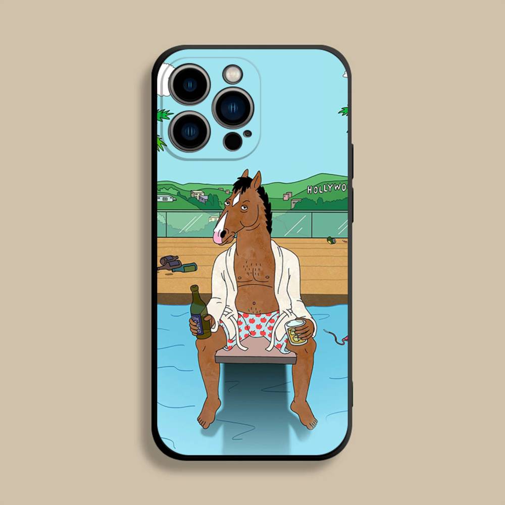 B-Bojacks H-Horsemans (1) Phone Case For iPhone 17,16,15,14,13,12,Pro,Max,Plus,E,SE4,Air,Mini Black Soft Cover