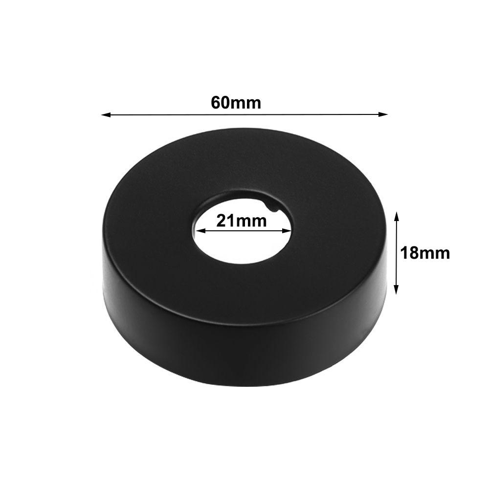 Black Shower Faucet Cover Chrome Finish Shower Arm Flange New Flange Cover Plate