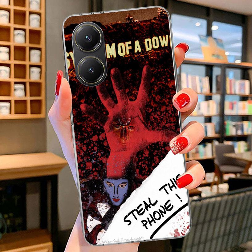 System Of A Down Phone Case For Xiaomi Poco F7 Ultra X7 X6 X5 Pro M7 Redmi 15C 15 13C 13 12C 12 10C 10 9A 9C 9T 9 Shell Poco F7