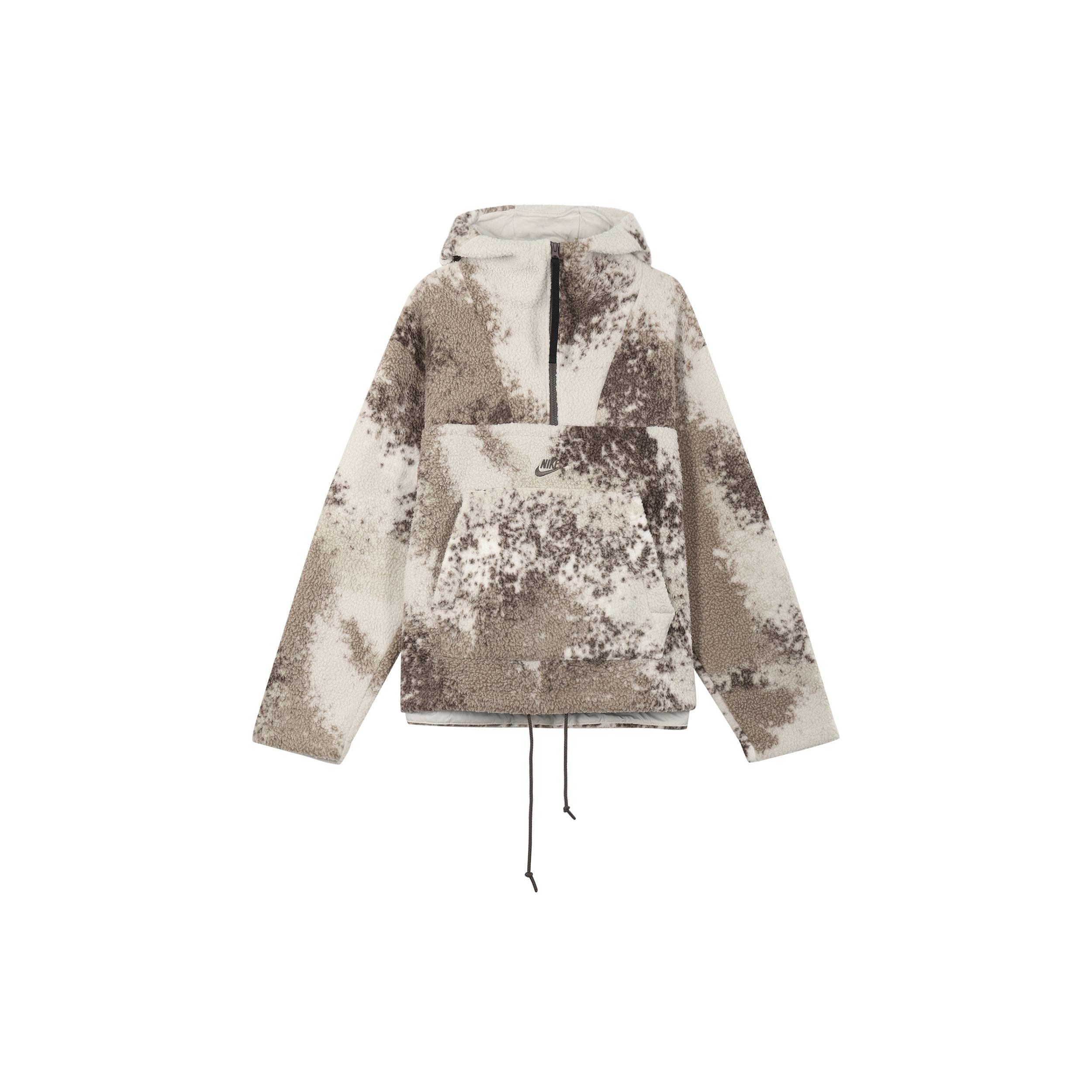 AS Men s Nike Sportswear SPE+ SHERPA HZ HOODIE LIGHT BONE DD5010-072 M
