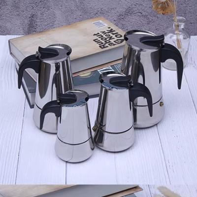 100ml/200ml/300ml Stainless Steel Coffee Maker Pot for Kitchen Italian Espresso Mocha Pots Percolator Tools Coffee Accessories