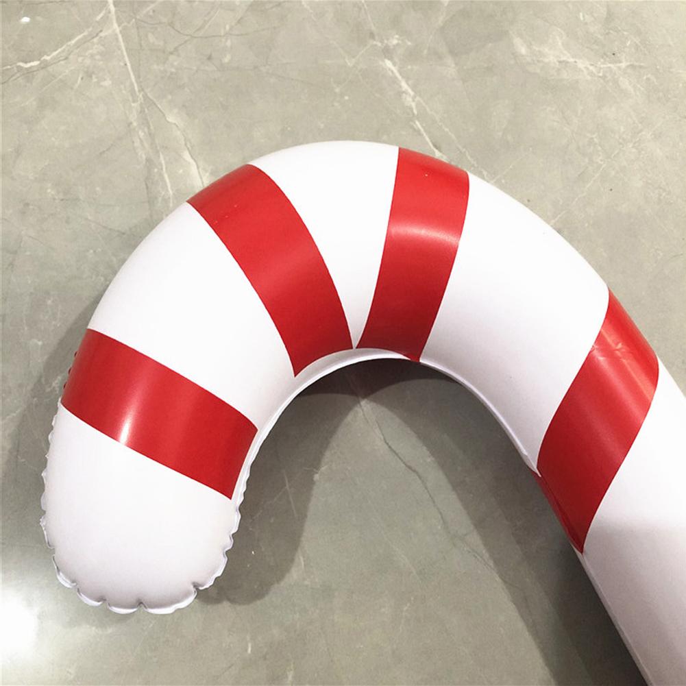 Bâton de marche gonflable du Père Noël Accessoires de fête Bâton à suspendre pour sapin de Noël PVC Léger Portable pour fournitures festives