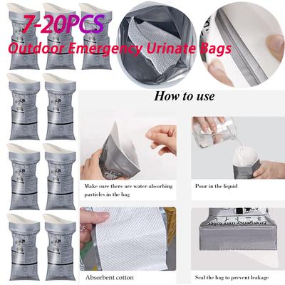 Travel Mini Mobile Toilet Portable Urine Bag Outdoor Emergency Urinate Bags 700ml Disposable Vomiting Bag for Women Men