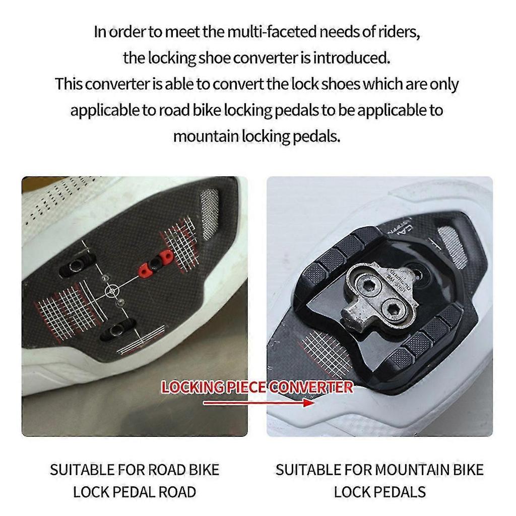 Bicycle Lock Pedal Adapter Road Convert Pedal Spd Shoe Cleat Cover Dual-use Adapter Cleats Bicycle